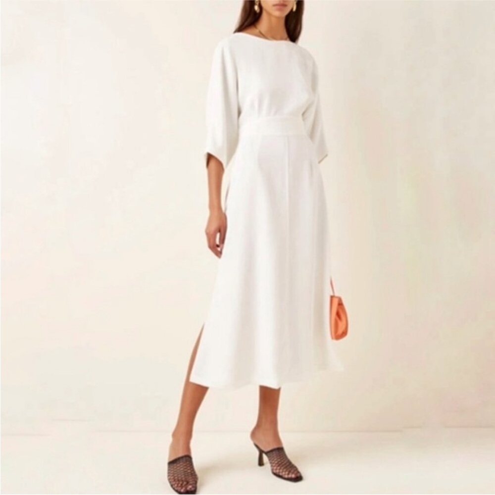 Rachel Comey White Dolman Sleeve Midi Sundress